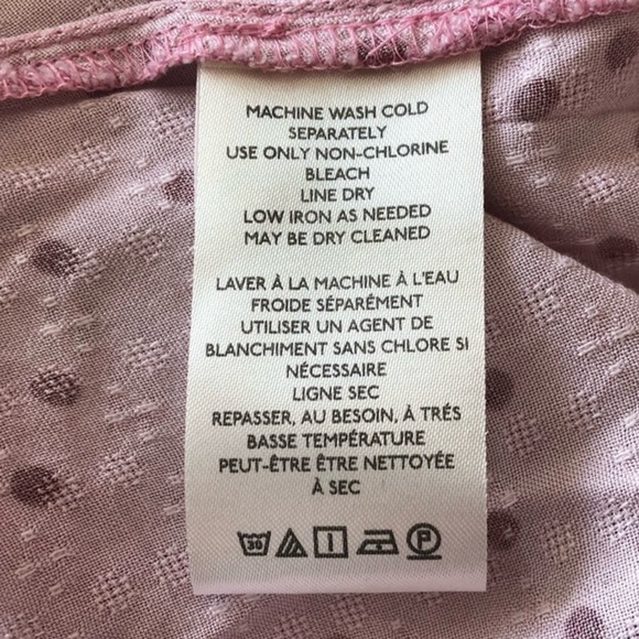 NWOT Maye Polka Dot Blouse. Size Large. Pink & Deep Purple Dots - Picture 7 of 9